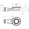 Душевой поддон из искусственного мрамора BELBAGNO TRAY-MR-UNO-RH-120/80-550-35-W-L-BO
