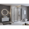 Душевой уголок BELBAGNO UNO-195-AH-1-130/100-C-NERO