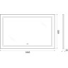 Зеркало BELBAGNO KRAFT-1085-685-TCH-WARM-NERO